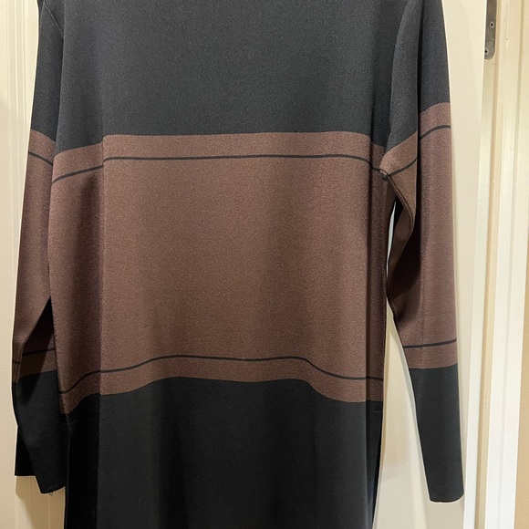 Misook. Size Lg black and brown color cardigan generous fit. Perfect condition - Picture 4 of 5